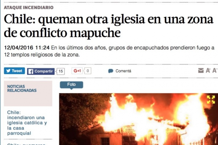 El obispo de Temuco invita al di&aacute;logo ante la escalada de violencia