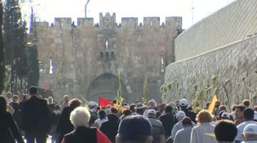 Cifra r&eacute;cord de peregrinos en Tierra Santa