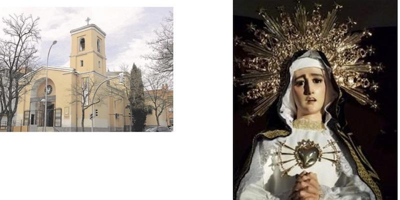 El cardenal Jos&eacute; Cobo preside una misa en Nuestra Se&ntilde;ora de la Soledad de Usera en honor a su patrona