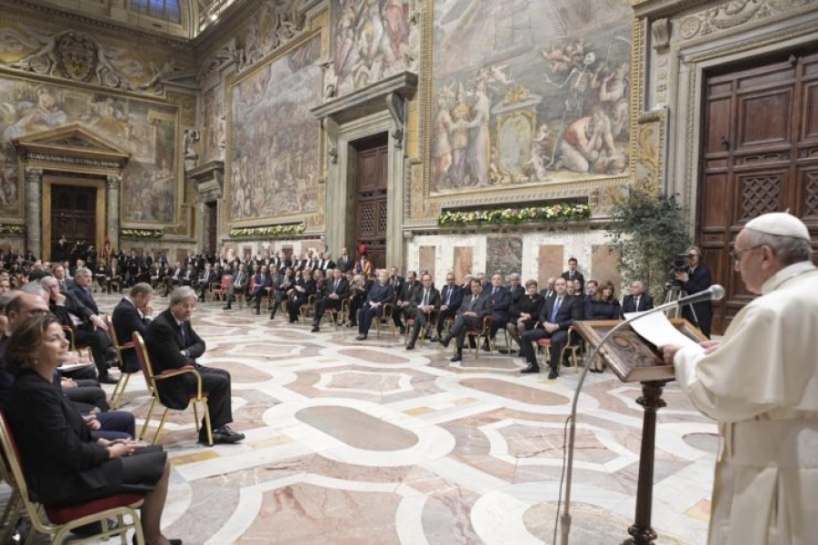 El Santo Padre indica a los l&iacute;deres europeos los pilares identificativos para un camino de esperanza