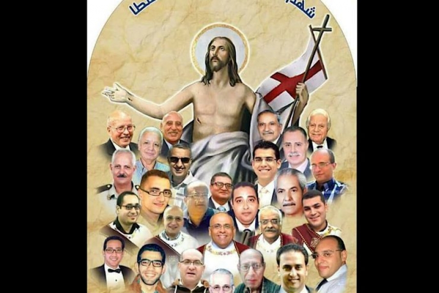 As&iacute; recuerdan a los cristianos coptos de Tanta, martirizados por el ISIS en el Domingo de Ramos