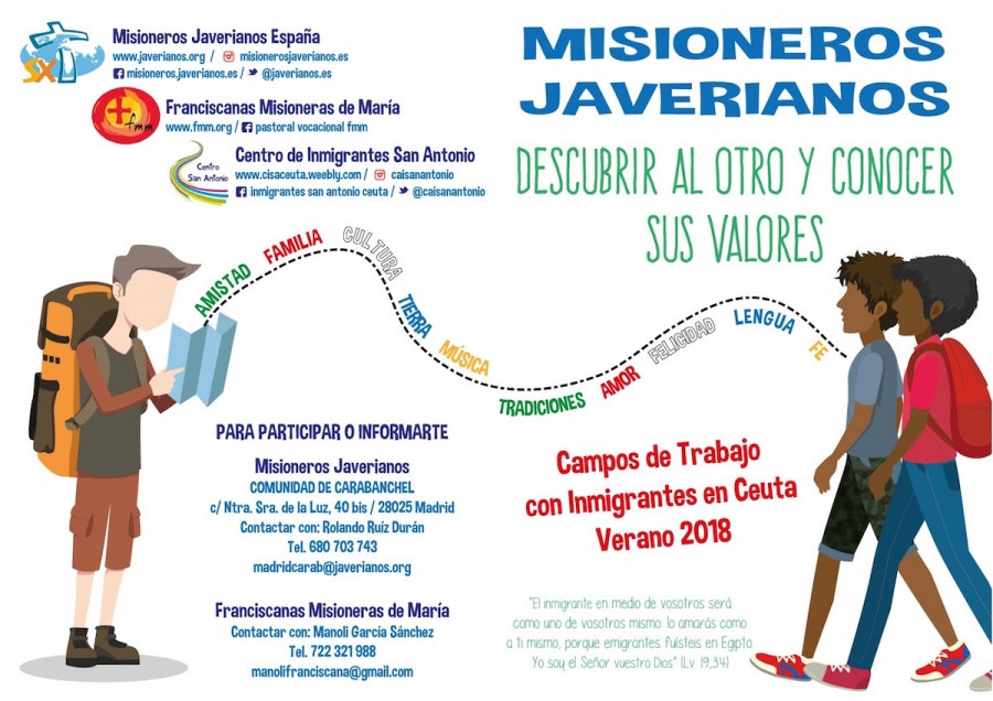 Misioneros Javerianos organizan campos de trabajo en Ceuta para el verano 2018
