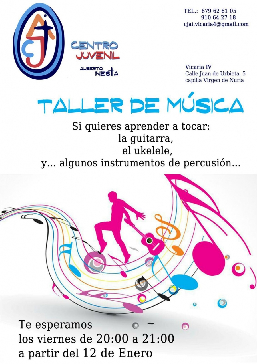 El Centro Juvenil Alberto Iniesta ofrece un taller de música