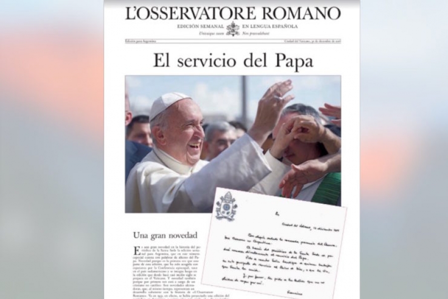Publicado el primer n&uacute;mero para Argentina de L&rsquo;Osservatore Romano