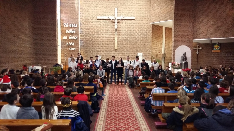 Los Reyes Magos se hacen presentes en la Misa de las familias de Virgen de los Llanos