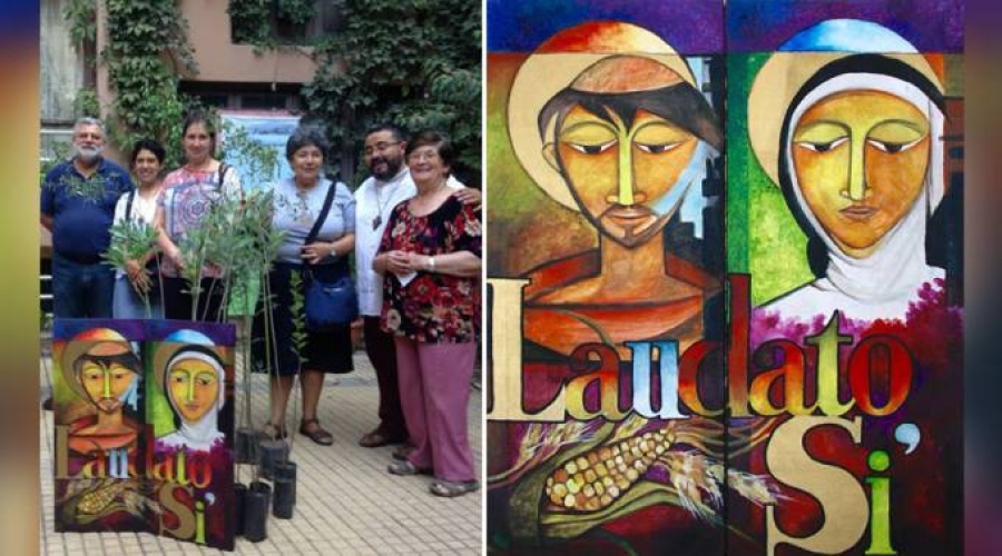 Icono de San Francisco y Santa Clara peregrina en Am&eacute;rica por el cuidado de la creaci&oacute;n