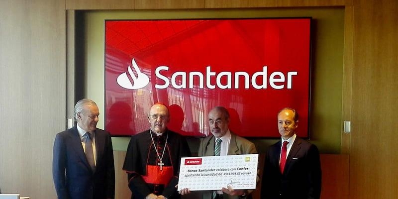 El Banco Santander entrega a la Confer 515.000 euros para proyectos de formaci&oacute;n de colectivos vulnerables y orientaci&oacute;n al empleo
