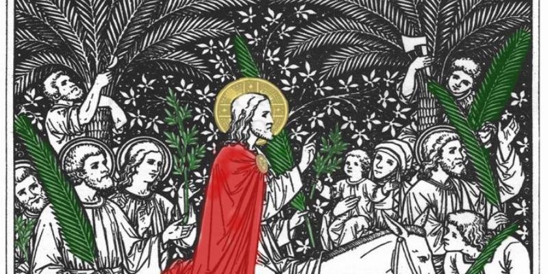 La Paloma celebra el Domingo de Ramos una procesión con palmas desde San Francisco el Grande