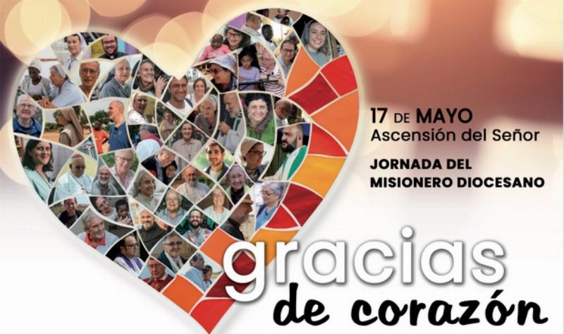 Gracias de coraz&oacute;n, lema de la Jornada del Misionero Diocesano