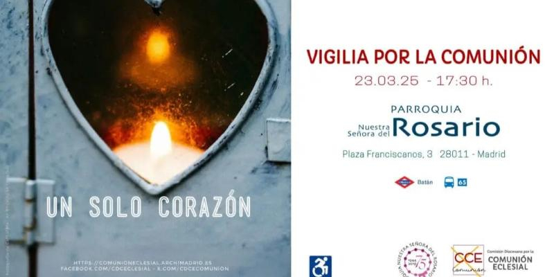 Vigilia por la Comuni&oacute;n en la parroquia de Nuestra Se&ntilde;ora del Rosario