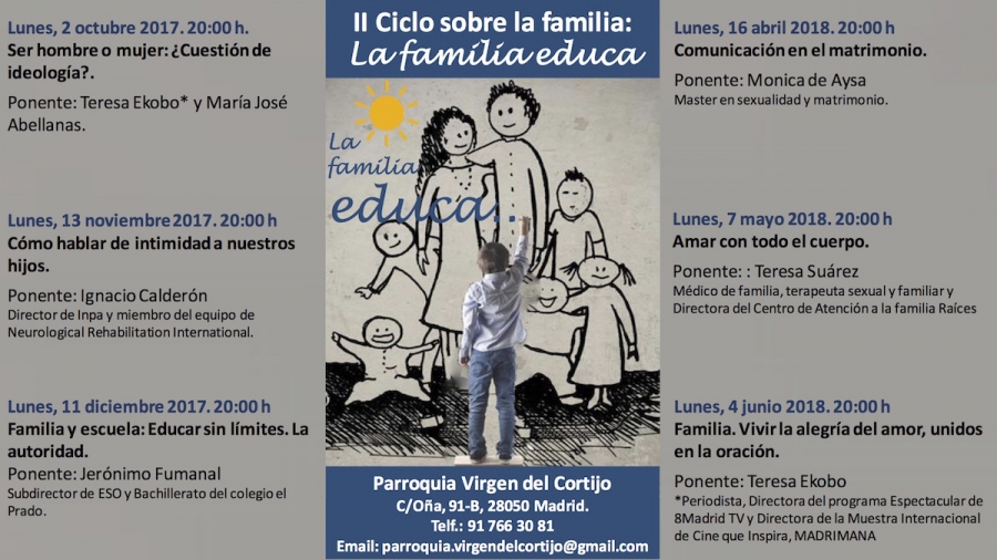 &#039;La familia educa&#039;, tema del II ciclo sobre la familia en la parroquia Virgen del Cortijo