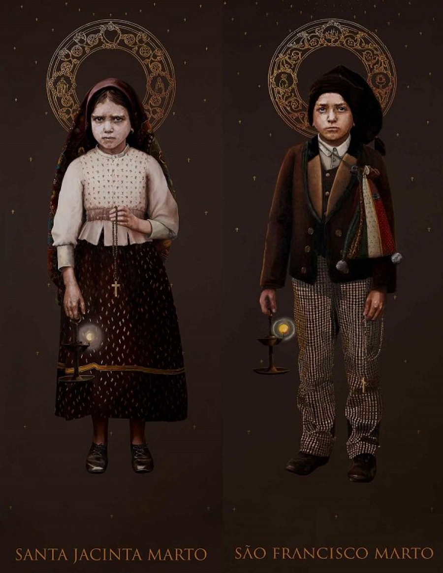 Estos son los retratos oficiales de los pastorcitos de F&aacute;tima que el Papa declarar&aacute; santos