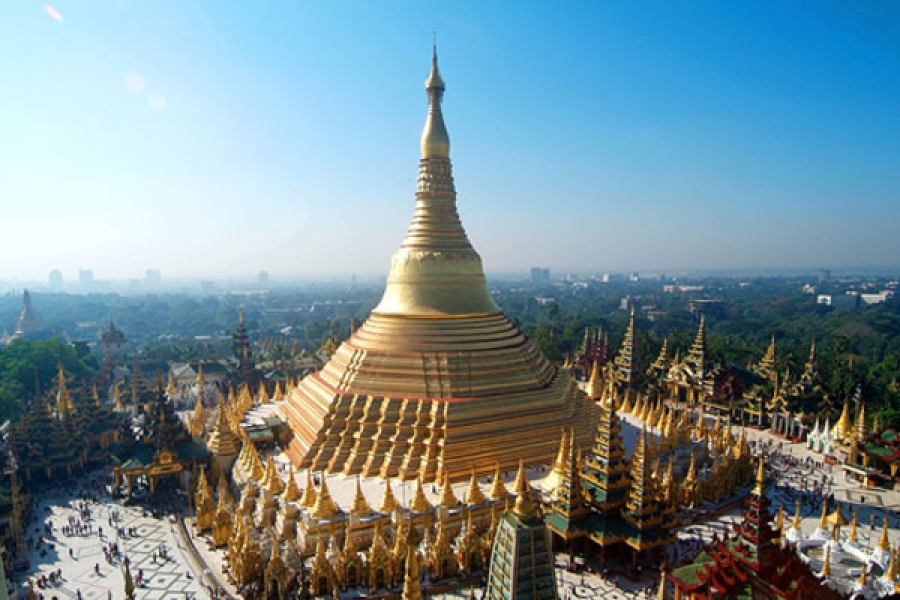 Myanmar: La habitaci&oacute;n papal en la Pagoda de Shwedagon