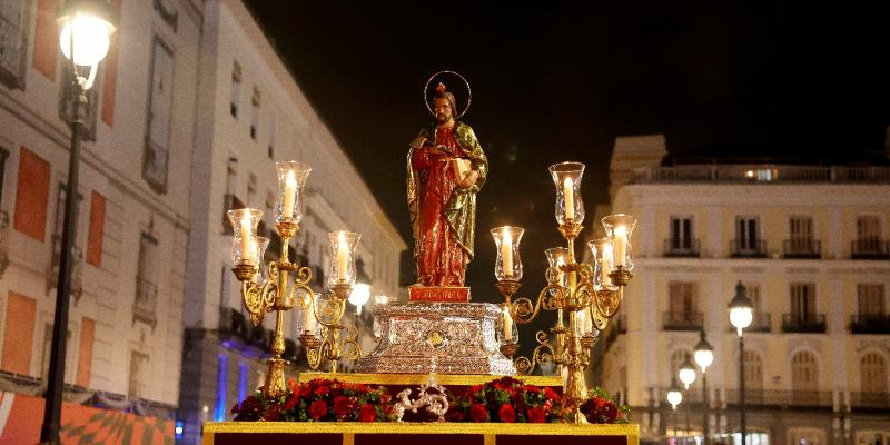 Alberto Andr&eacute;s, p&aacute;rroco de Santa Cruz, ante la procesi&oacute;n de san Judas Tadeo: &laquo;Es una ocasi&oacute;n para manifestar la fe del pueblo en la intercesi&oacute;n del santo, patrono de las causas dif&iacute;ciles y desesperadas&raquo;