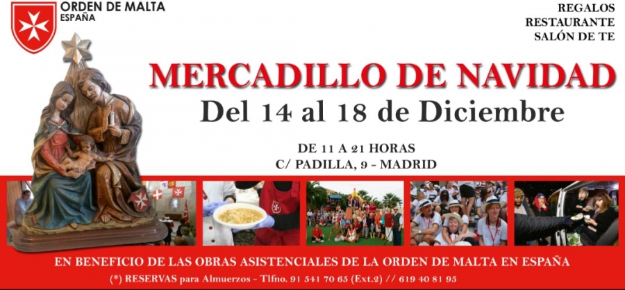 Mercadillo solidario de la Orden de Malta