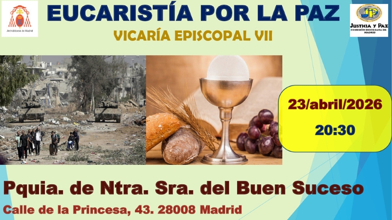 La parroquia de Nuestra Se&ntilde;ora del Buen Suceso acoge la Eucarist&iacute;a por la Paz del mes de abril
