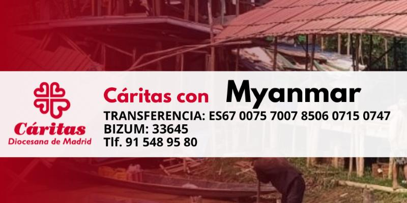 C&aacute;ritas Madrid lanza una campa&ntilde;a de emergencia tras el devastador terremoto en Myanmar