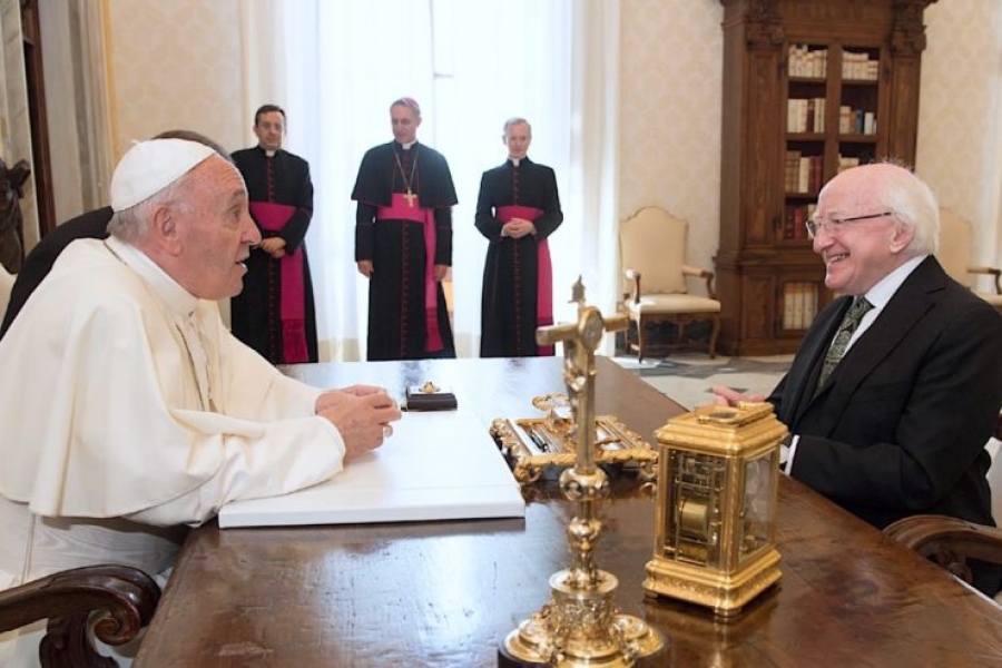 El presidente de Irlanda es recibido en audiencia por el Santo Padre