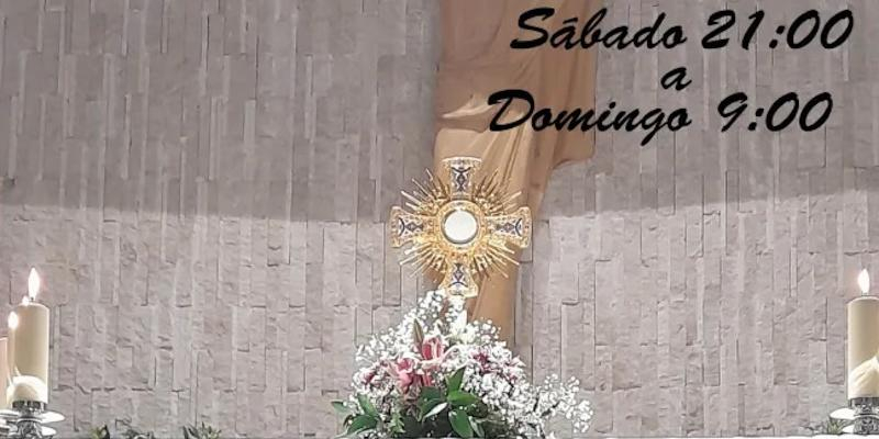 San Romualdo se prepara para la solemnidad del Corpus Christi con una vigilia de adoración
