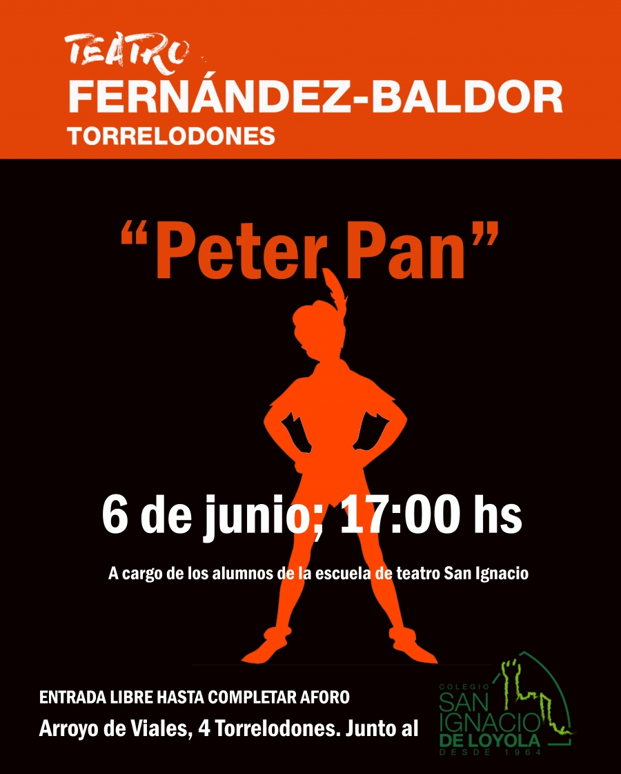 El teatro Fernández Baldor, de Torrelodones, acoge la representación de &#039;Peter Pan&#039;
