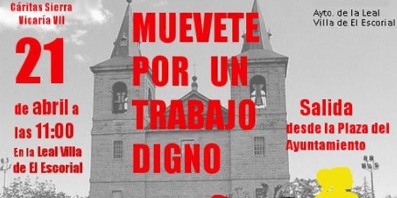El Escorial acoge una carrera solidaria con motivo de la campaña contra el paro 2018 de Cáritas Vicaría VII