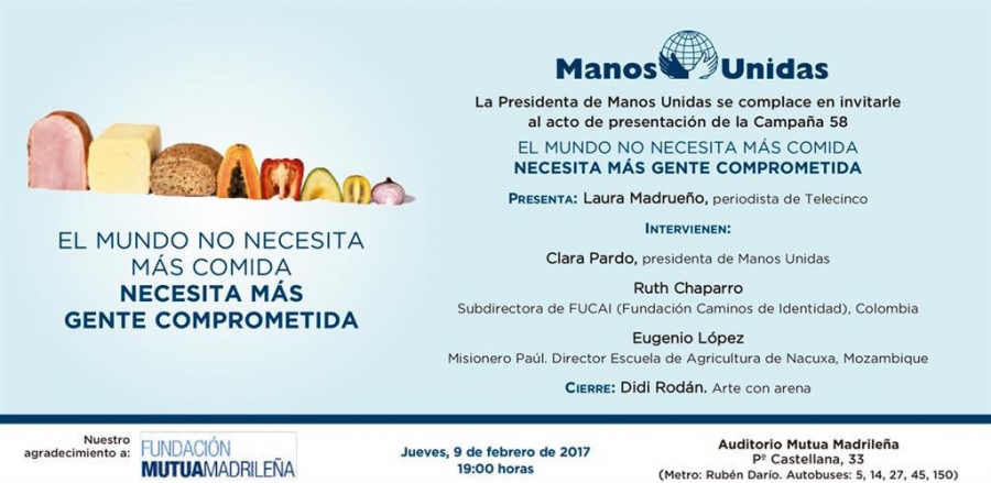 La presidenta de Manos Unidas presenta la LVIII Campa&ntilde;a