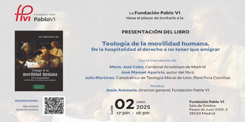 El delegado de Formaci&oacute;n y Laicado de Madrid, Jos&eacute; Manuel Aparicio presenta su libro &lsquo;Teolog&iacute;a de la movilidad humana. De la hospitalidad al derecho a no tener que emigrar&rsquo;