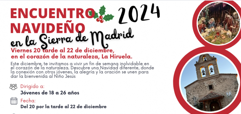 C&aacute;ritas Madrid invita a los j&oacute;venes a vivir &laquo;una Navidad de encuentro, reflexi&oacute;n y aprendizaje&raquo; en la sierra de Madrid
