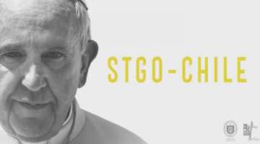 Con videos y frases emblem&aacute;ticas preparan la visita del Papa Francisco a Chile