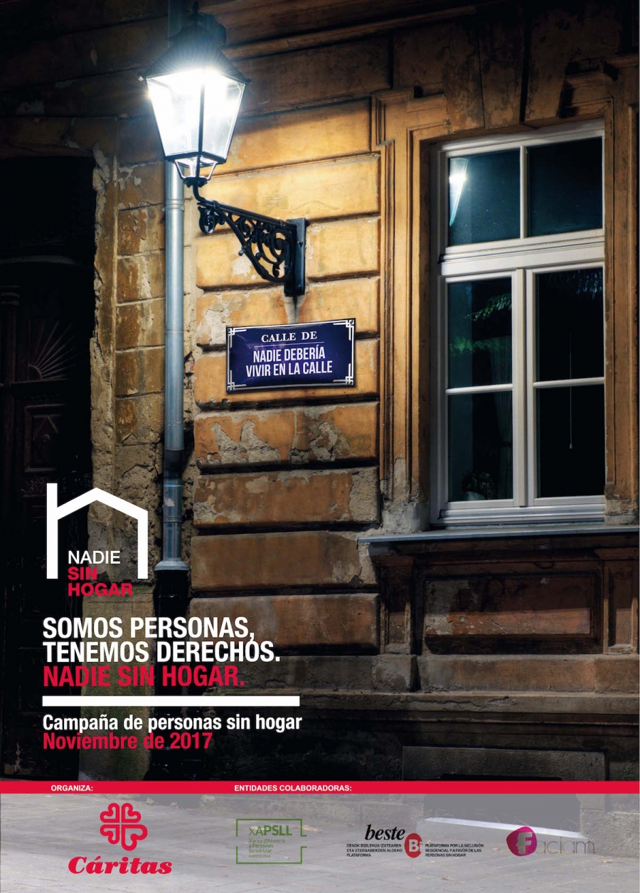 Cáritas lanza los materiales de la Campaña de las Personas Sin Hogar 2017