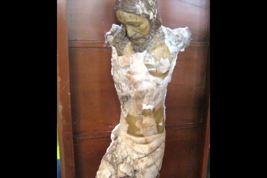 Villavicencio: el Cristo mutilado de Bojay&aacute; preside la ceremonia de reconciliaci&oacute;n