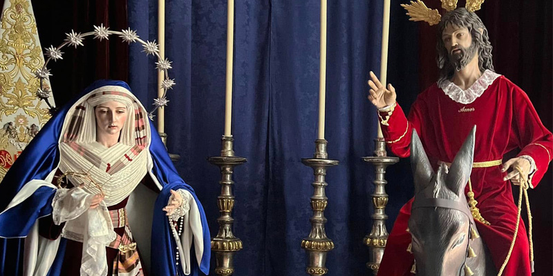 Mar&iacute;a Sant&iacute;sima de la Anunciaci&oacute;n, titular mariana de la Hermandad de la Borriquita, sale por primera vez a las calles de Madrid, el Domingo de Ramos