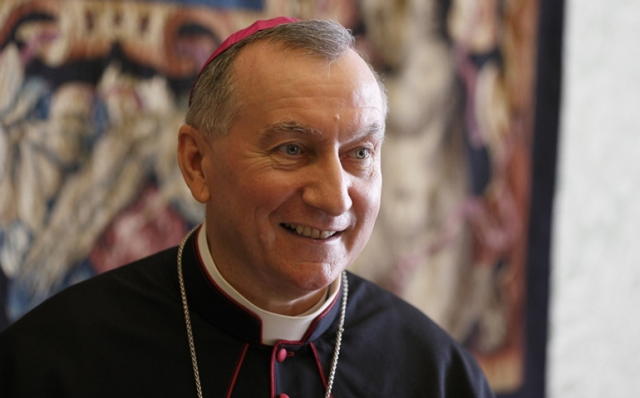 El secretario de Estado vaticano, cardenal Parolin, visita la Conferencia Episcopal Espa&ntilde;ola