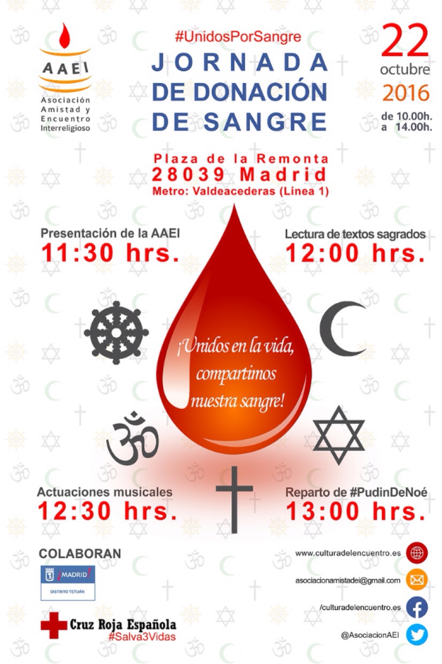 Creyentes de distintas religiones se unen para donar sangre