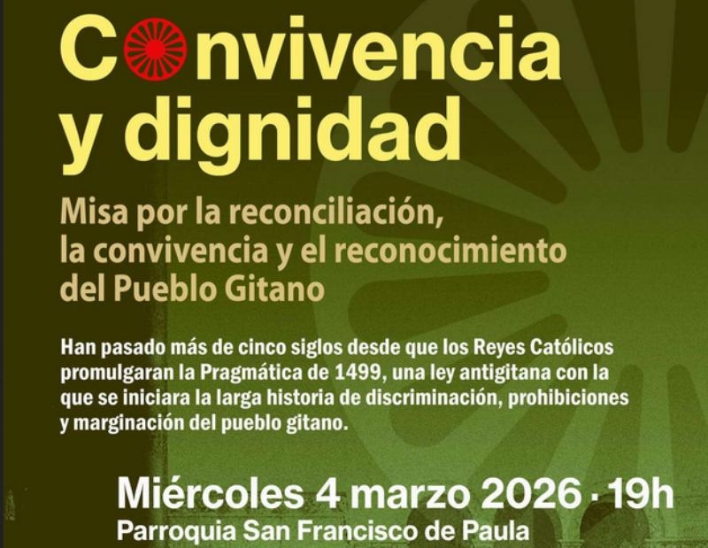 Misa en la parroquia San Francisco de Paula por la reconciliaci&oacute;n, la convivencia y el reconocimiento del Pueblo Gitano