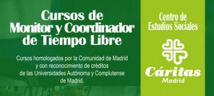 Se abre el plazo de inscripci&oacute;n para los cursos de monitor y coordinador de tiempo libre en el Centro de Estudios Sociales de C&aacute;ritas Madrid