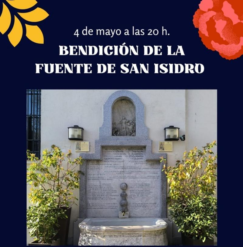 El vicario episcopal de la Vicar&iacute;a VI, Gabriel Benedicto, preside la ceremonia de la bendici&oacute;n del agua de la Fuente de San Isidro