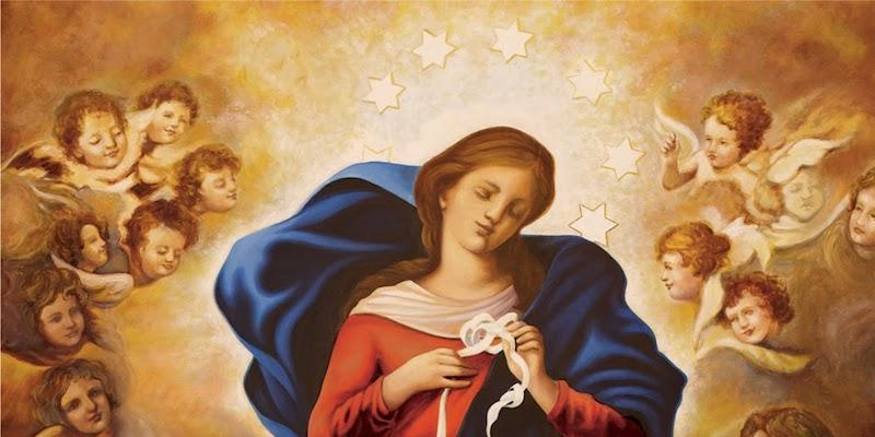 Santa Ángela de la Cruz bendice una nueva imagen de la Virgen Desatadora de Nudos