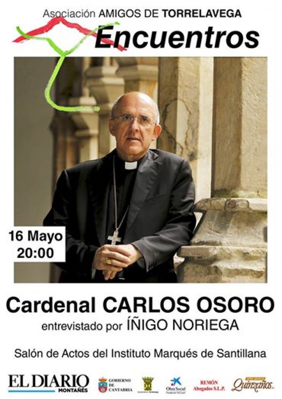 El cardenal Osoro clausura el ciclo 'Encuentros' de la Asociaci&oacute;n de Amigos de Torrelavega