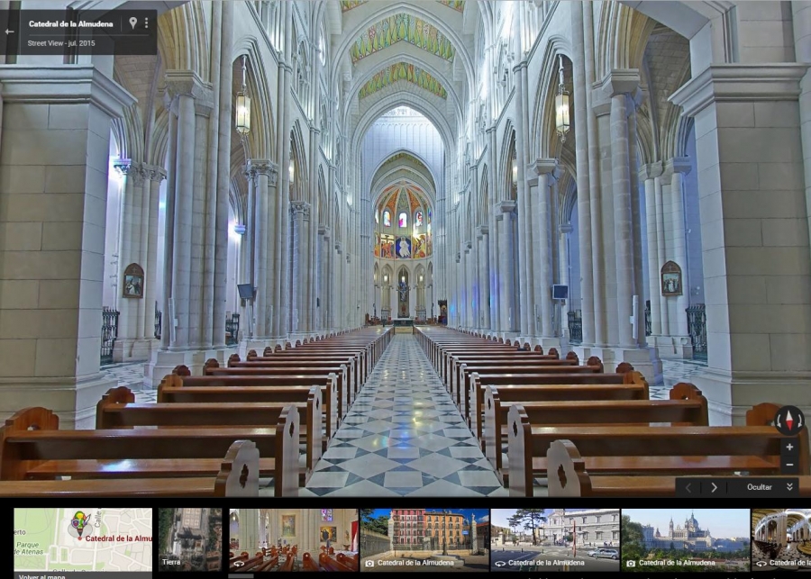 La Almudena ya puede visitarse de forma virtual mediante Google Maps
