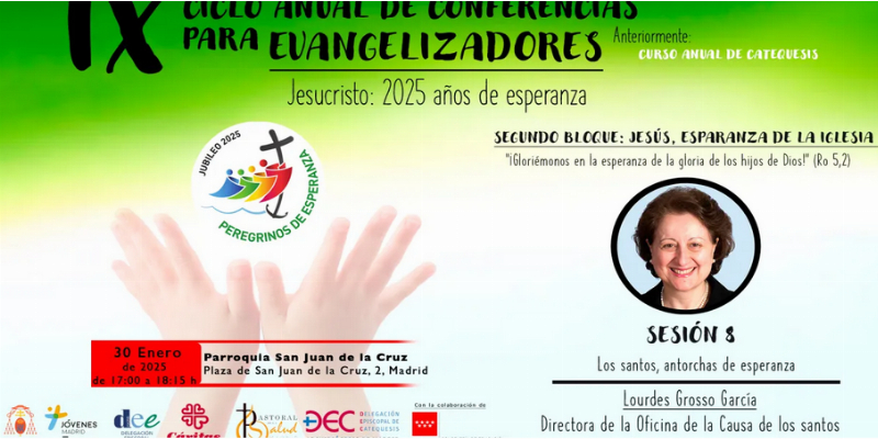 &ldquo;Los santos, antorchas de esperanza&rdquo;, nueva ponencia del IX Ciclo de Conferencias para Evangelizadores de la Delegaci&oacute;n Episcopal de Catequesis