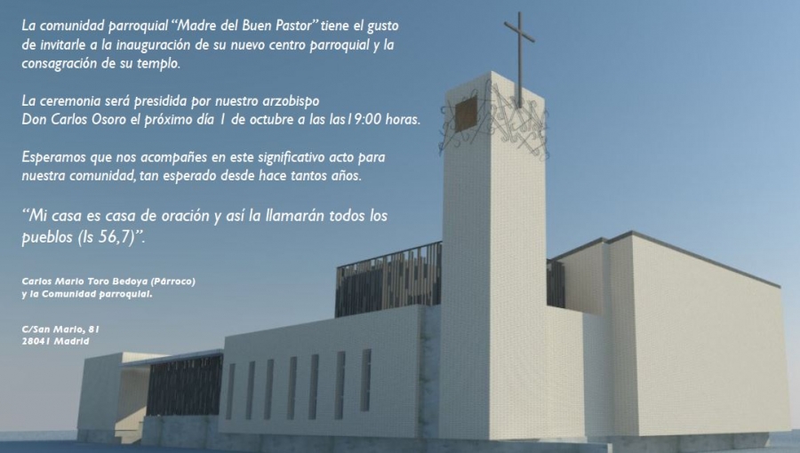 Inauguraci&oacute;n de la parroquia Madre del Buen Pastor
