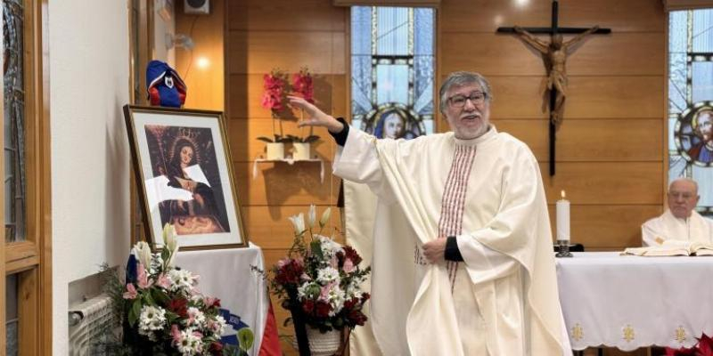 El delegado de C&aacute;ritas Diocesana de Madrid, Javier Ojeda, a los residentes y voluntarios del Hogar Isa&iacute;as: &laquo;Aprendamos de la Virgen de la Altagracia a vivir con gracia y generosidad&raquo;