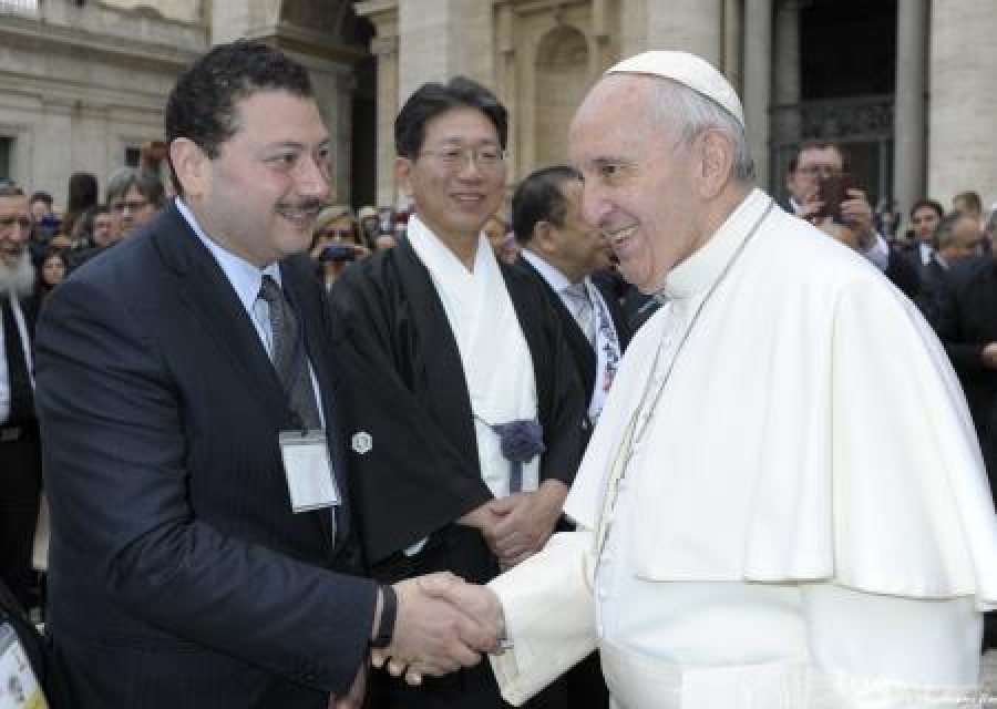 Francisco alienta al KAICIID en su esfuerzo por fomentar el di&aacute;logo interreligioso