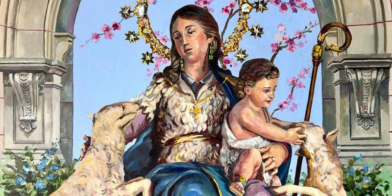 El Grupo Joven de la archicofrad&iacute;a de Jes&uacute;s de Medinaceli saca a la Divina Pastora en procesi&oacute;n 21 a&ntilde;os despu&eacute;s