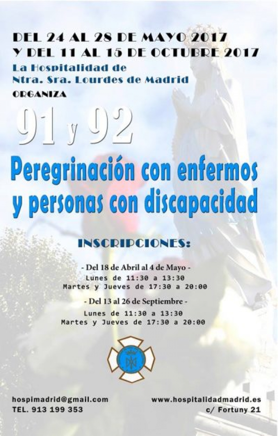 Abierto el plazo de inscripción para la 91ª peregrinación diocesana a Lourdes