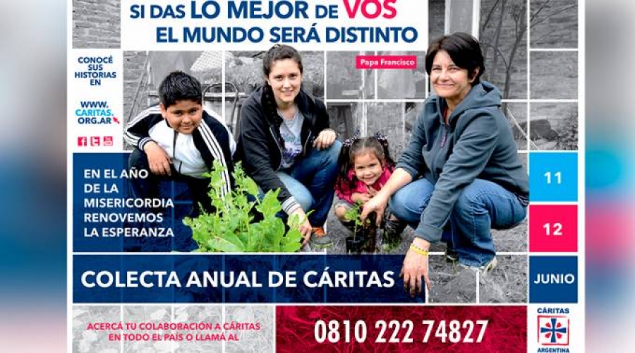 C&aacute;ritas Argentina exhorta a participar en colecta anual