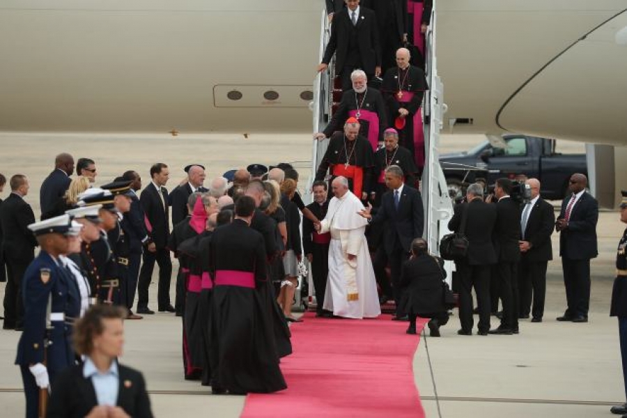 El Papa llega a Estados Unidos para una visita hist&oacute;rica