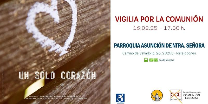 Vigilia por la Comuni&oacute;n en la parroquia Asunci&oacute;n de Nuestra Se&ntilde;ora