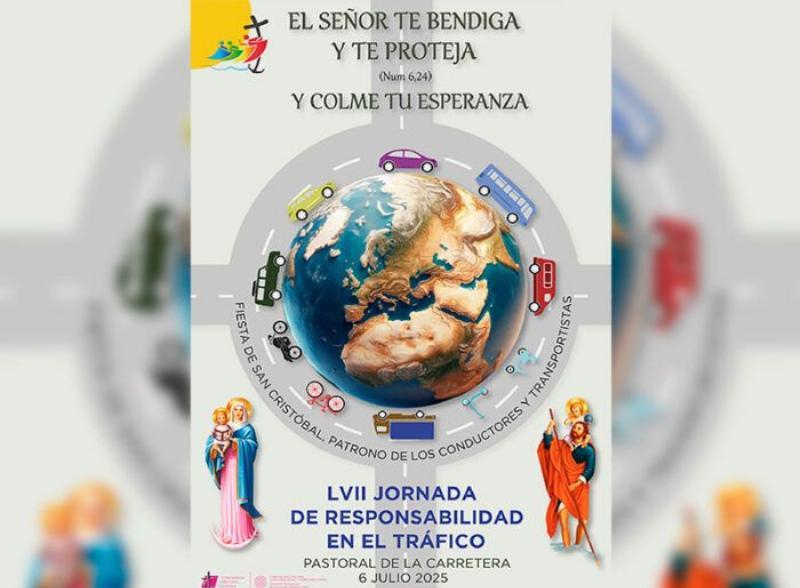 Vicente Mart&iacute;n, obispo auxiliar de Madrid, preside una misa en la parroquia san Crist&oacute;bal en el marco de la LVII Jornada de Responsabilidad en el Tr&aacute;fico